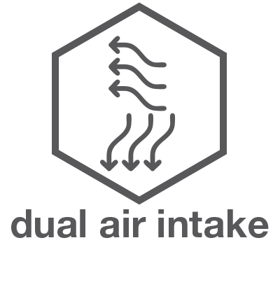 Dual air intake 