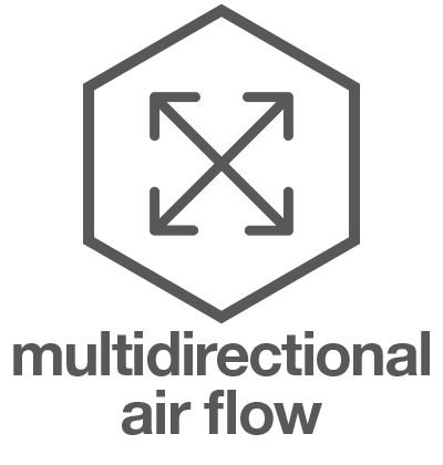 Multi-directional airflow